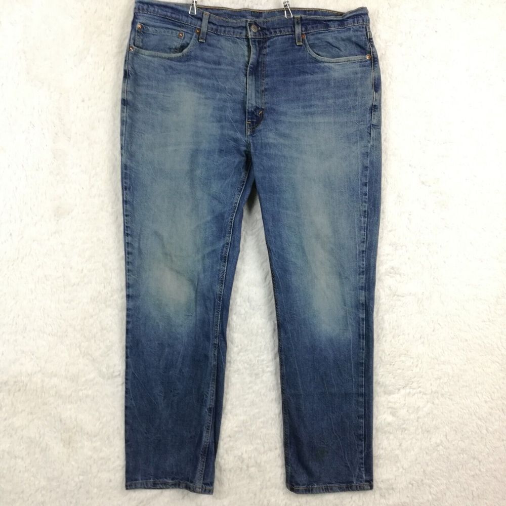 Levi's Mens Jeans 541 Athletic Fit Blue Denim Tapered Indigo Rinse Stretch 40x32